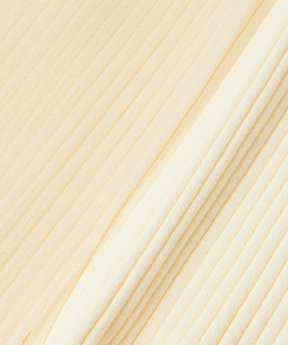 allureville シアーカフスラウンドネックプルオーバー アイボリー (04)