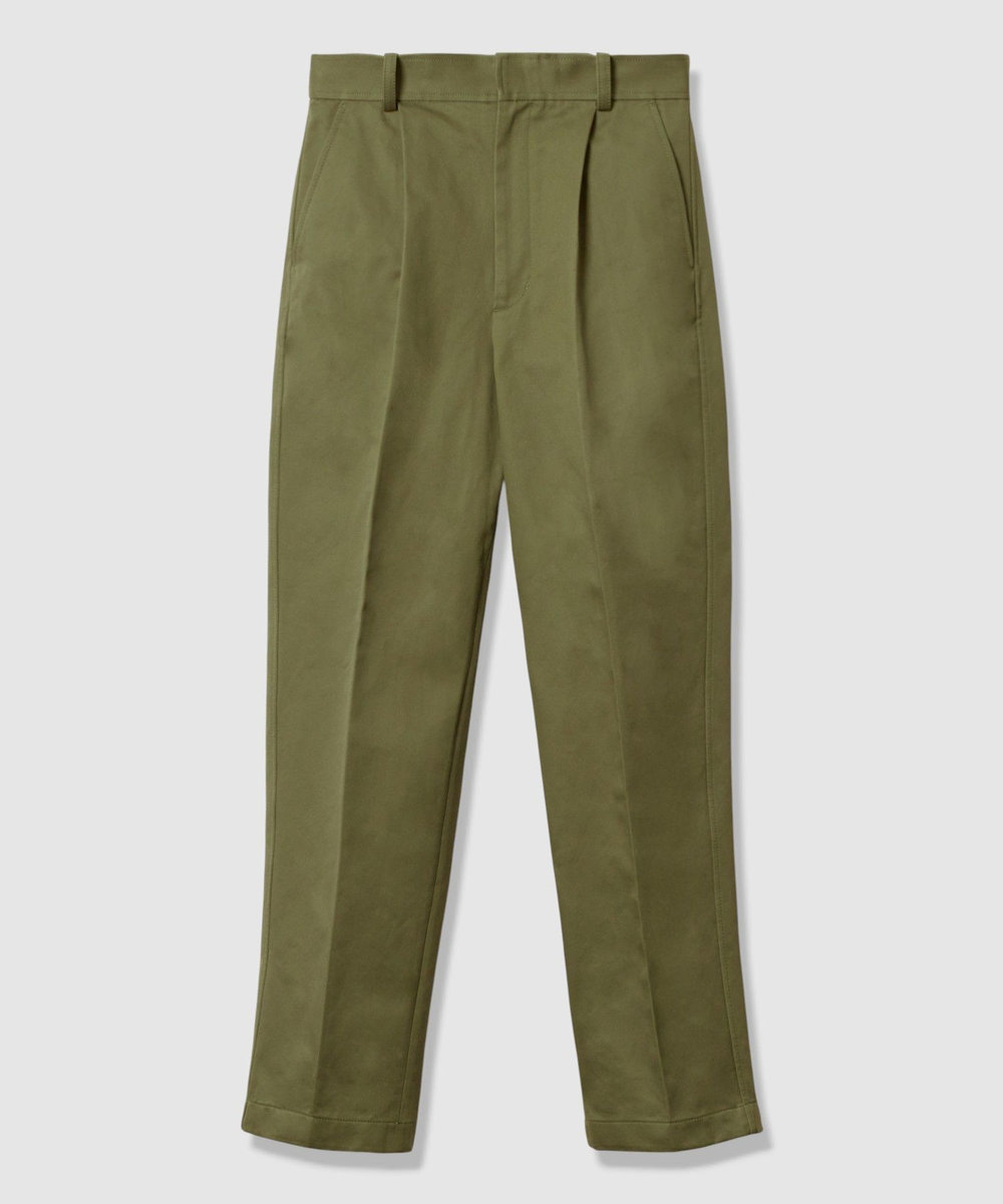 LOULOU WILLOUGHBY 【LOULOU WILLOUGHBY】タックチノパンツ カーキ (76)