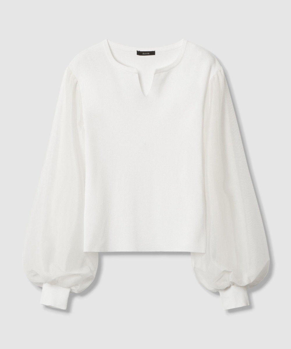 チュールスリーブプルオーバー|allureville OFFICIAL SITE / ONLINE