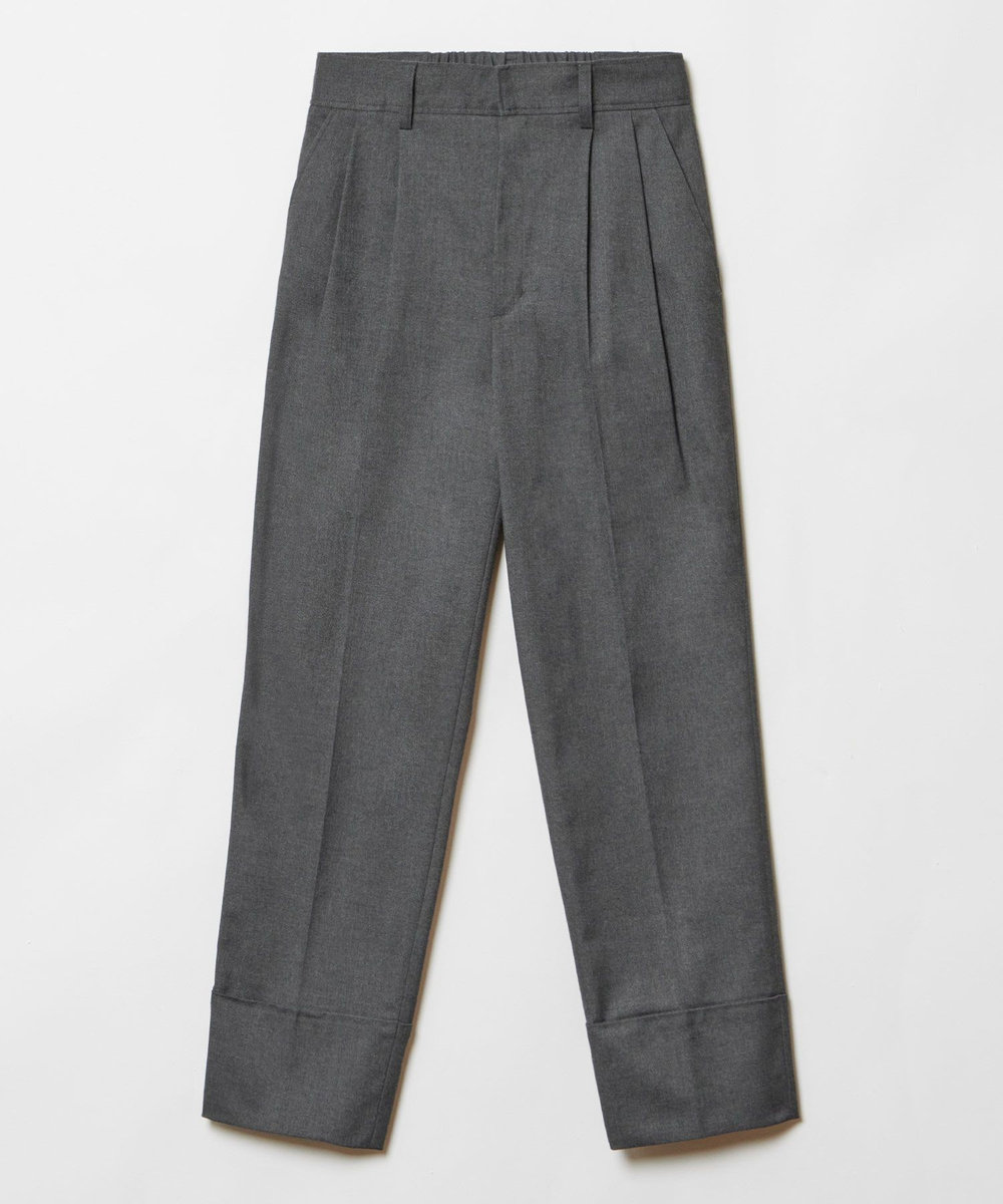 allureville タックテーパードパンツ チャコールグレー (94)