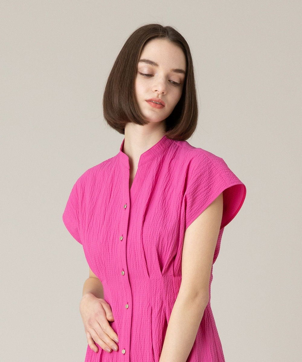 LOULOU WILLOUGHBY 【LOULOU WILLOUGHBY】リップルタックワンピース ピンク (41)