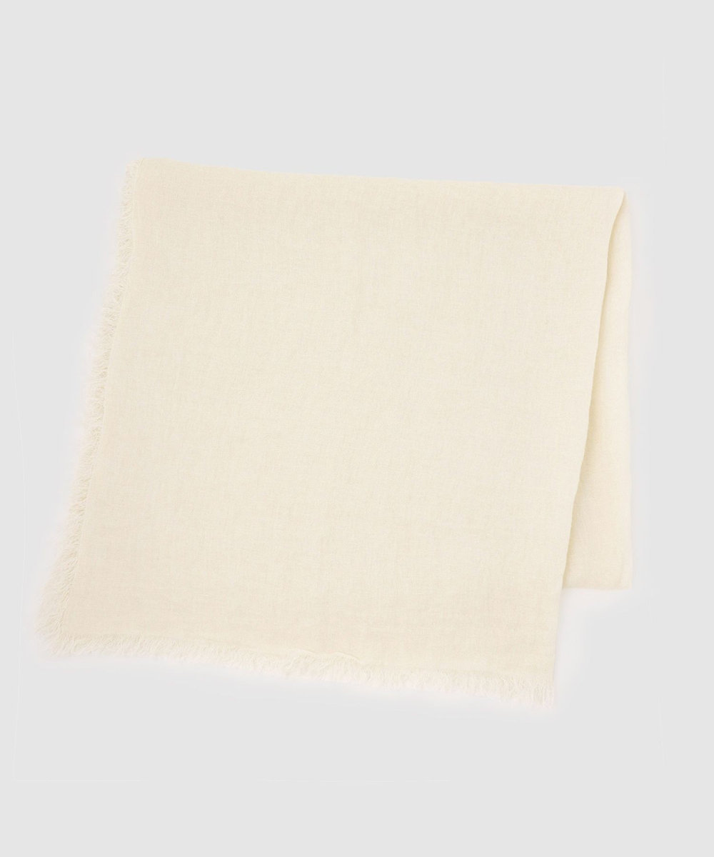 buying 【A SAUCE MELER(アソースメレ)】フランダースリネンガーゼストール オフホワイト (02)