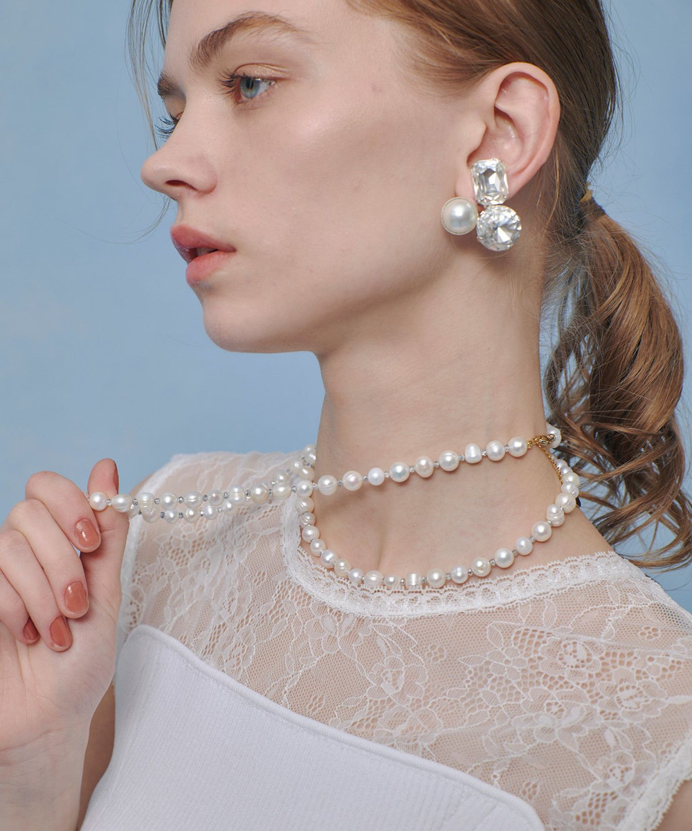 LOULOU WILLOUGHBY 【LOULOU WILLOUGHBY】レーシィビスチェプルオーバー オフホワイト (02)