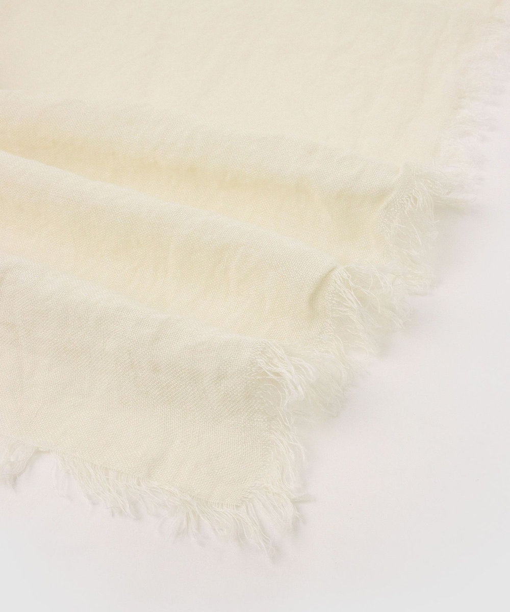 buying 【A SAUCE MELER(アソースメレ)】フランダースリネンガーゼストール オフホワイト (02)