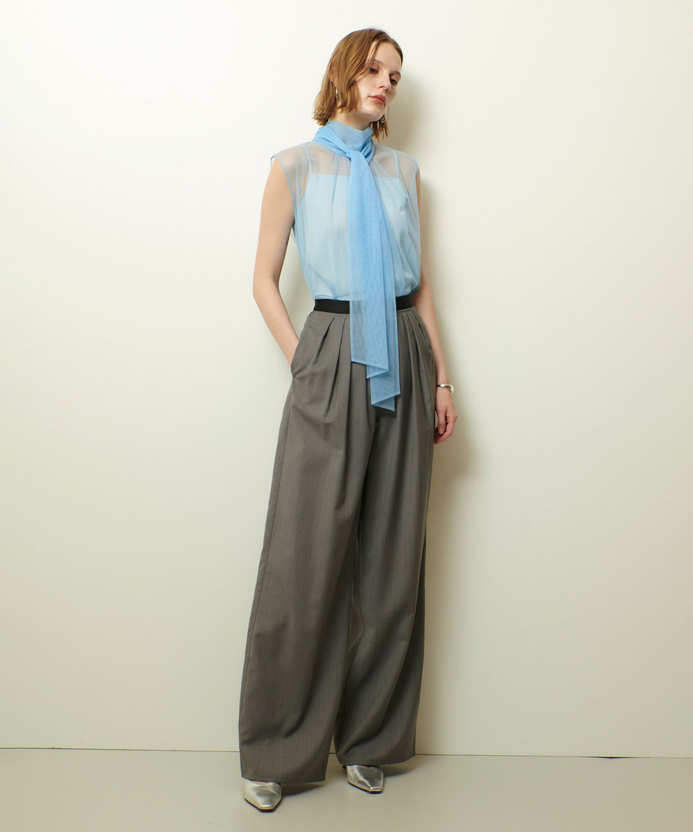allureville シアーチュールボウプルオーバー ブルー (61)