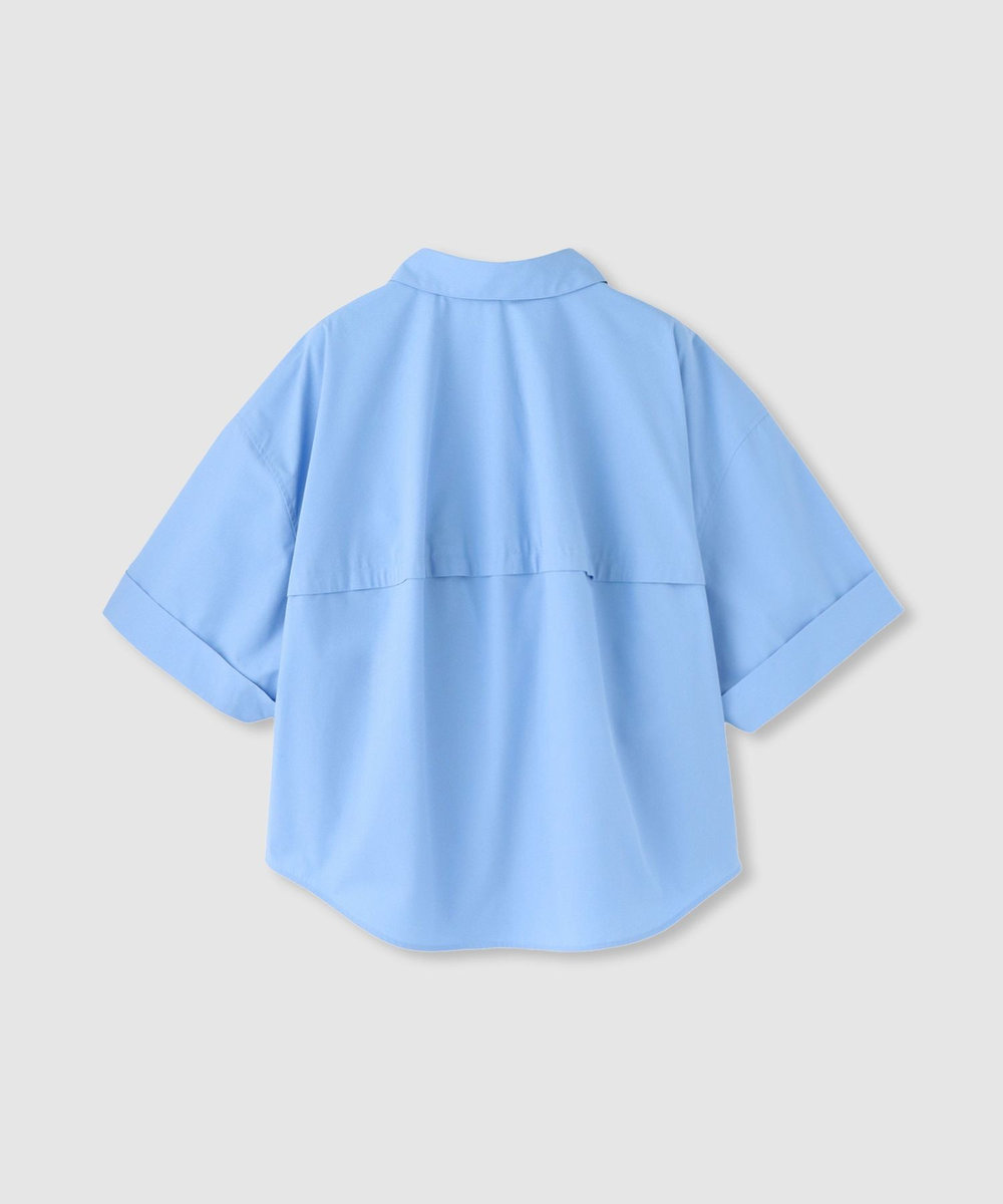 allureville パールボタンバレルシャツ サックス (63)