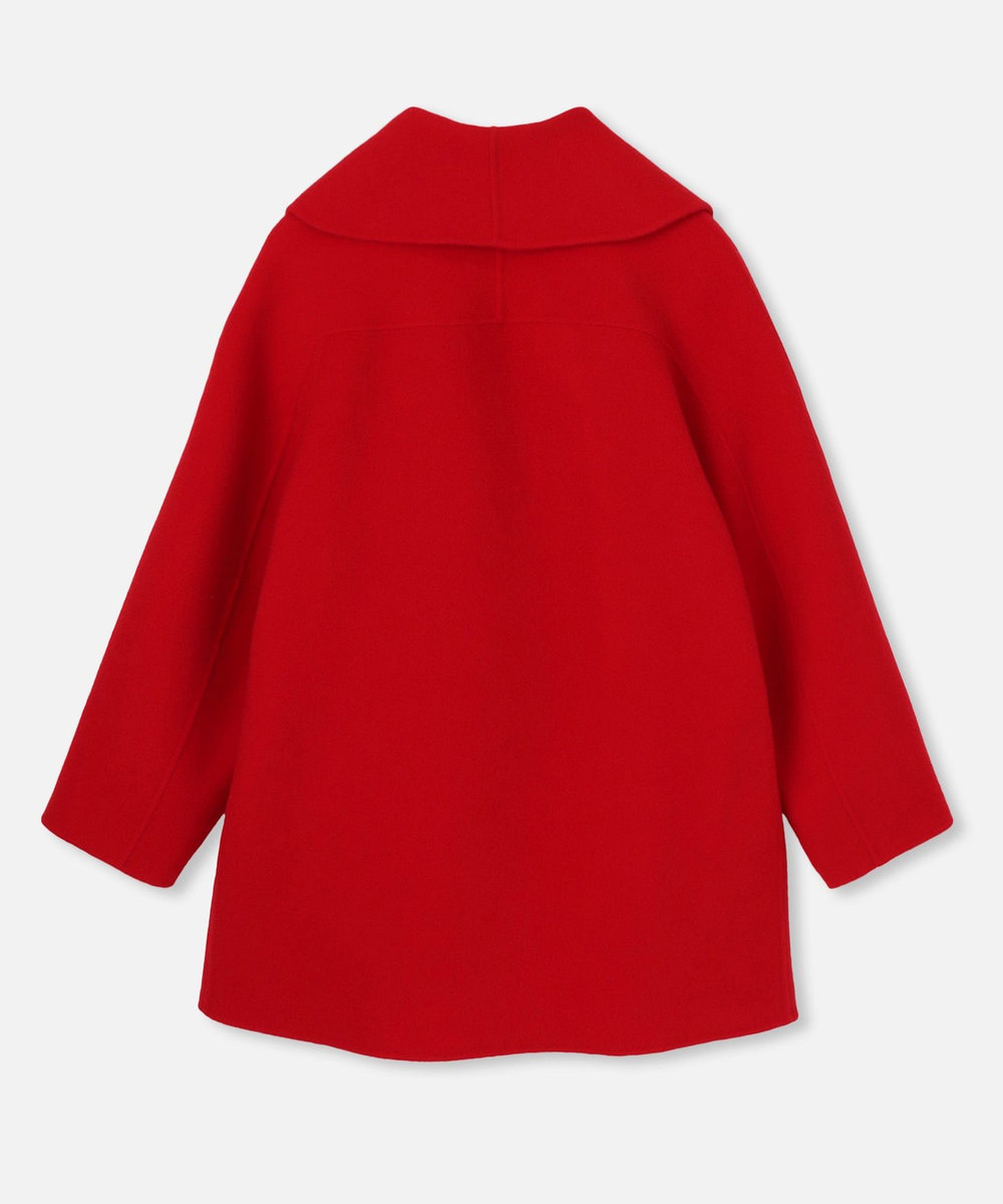 allureville リバーショールカラーミドルタケコート レッド (43)