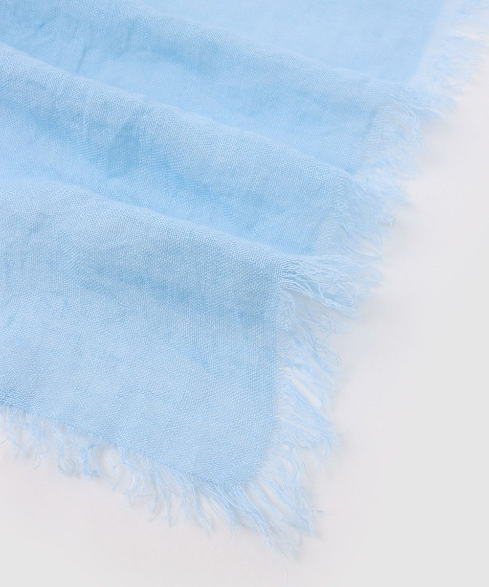 buying 【A SAUCE MELER(アソースメレ)】フランダースリネンガーゼストール サックス (63)