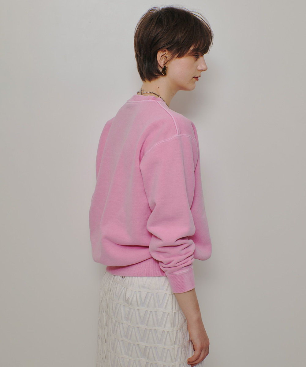 allureville ピグメントダイロゴスウェット ピンク (41)