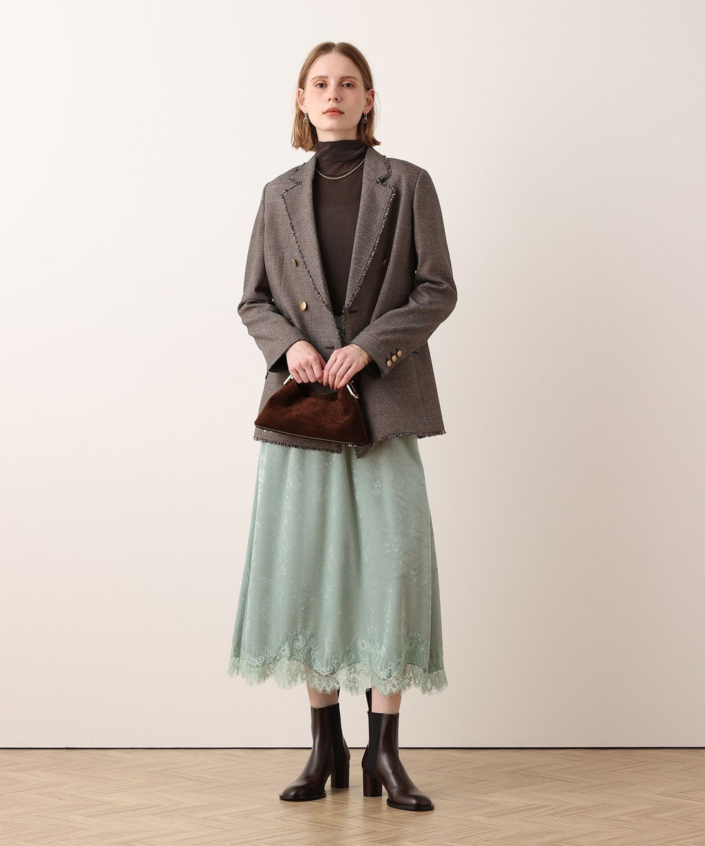 allureville ベロアレースコンビスカート ミントグリーン (73)
