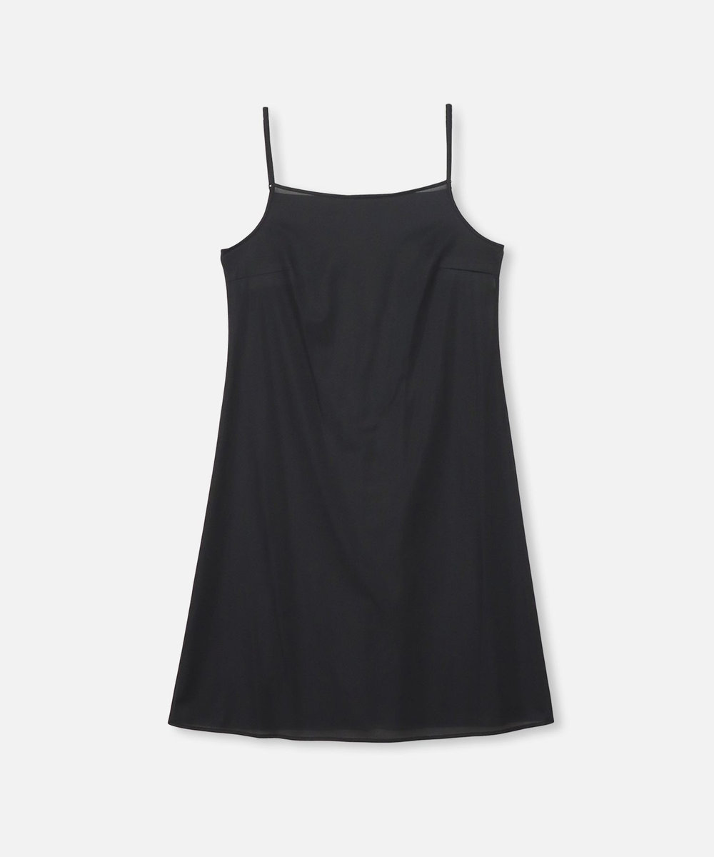 LOULOU WILLOUGHBY 【LOULOU WILLOUGHBY】リップルタックワンピース ブラック (96)