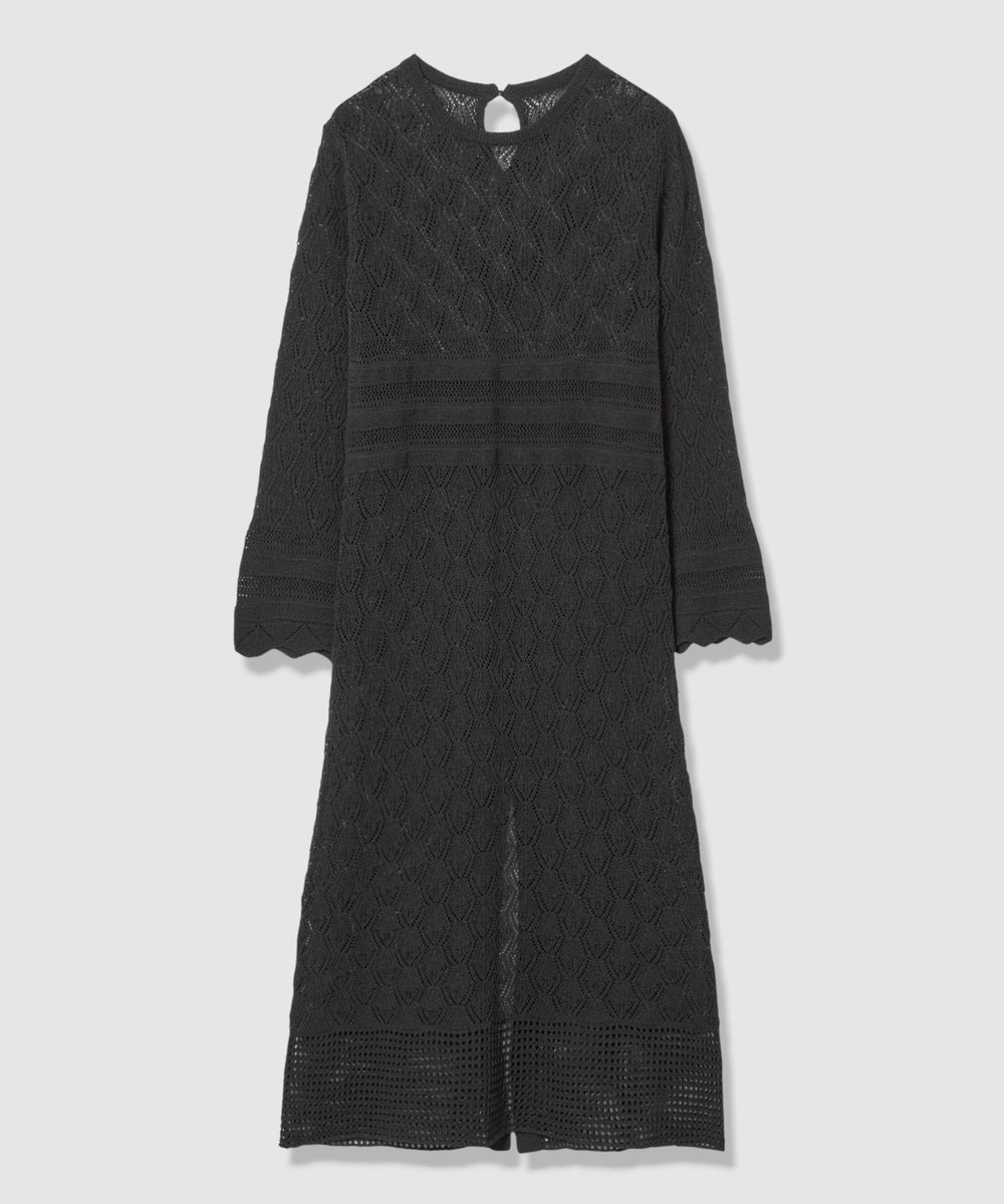 allureville レースニットワンピース ブラック (95)