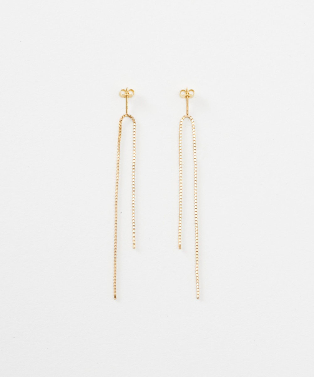【美品】アイボリーアンドコー　サスキア　saskia Saskia Diez(サスキアディッツ)】 FINE EARRINGS FRINGE CUBIC NO1