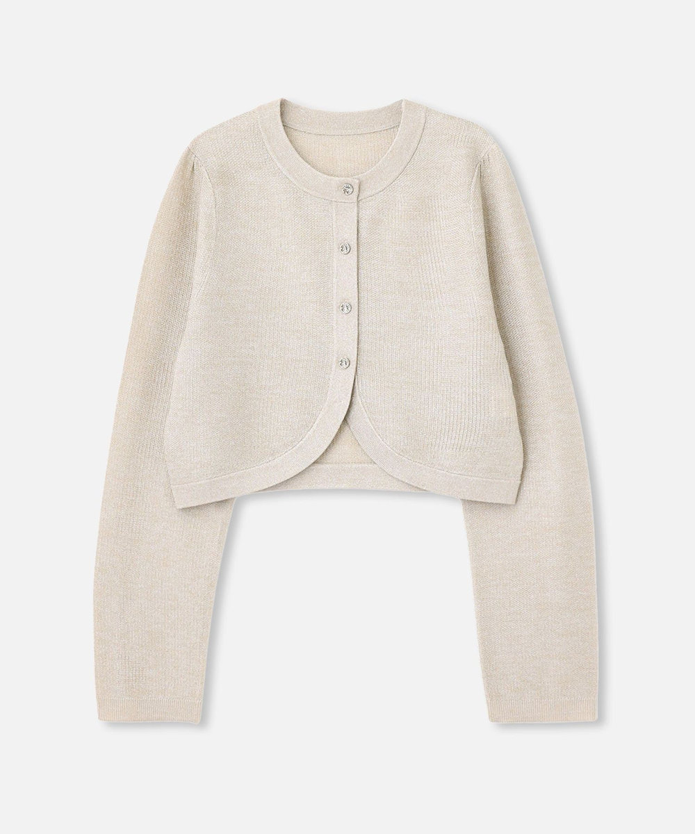 LOULOU WILLOUGHBY 【LOULOU WILLOUGHBY】ラメボレロ ピンクベージュ (13)