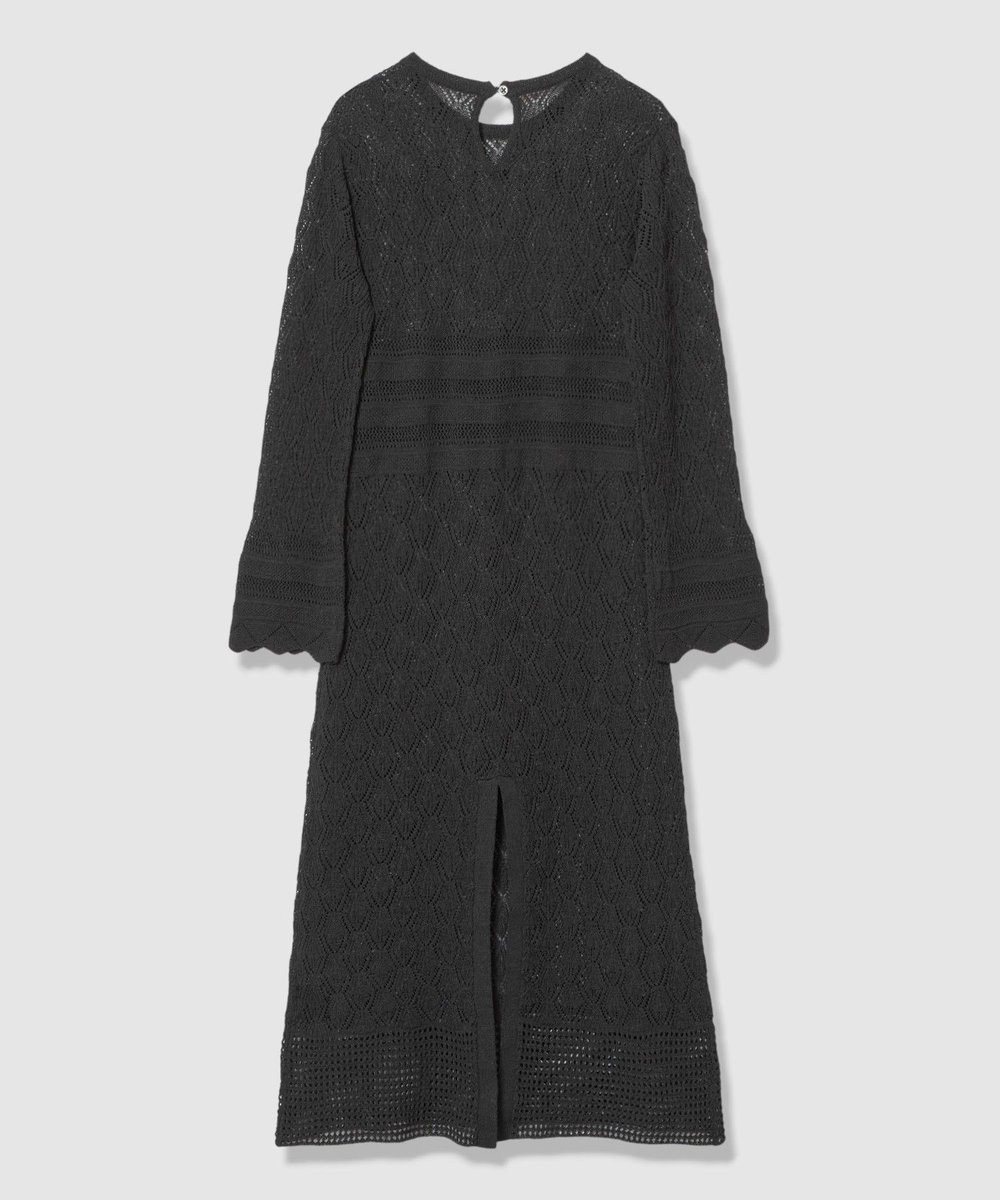 allureville レースニットワンピース ブラック (95)