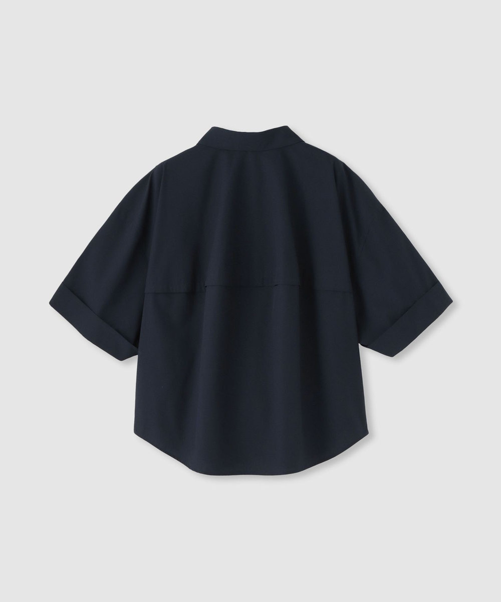 allureville パールボタンバレルシャツ ネイビー (65)
