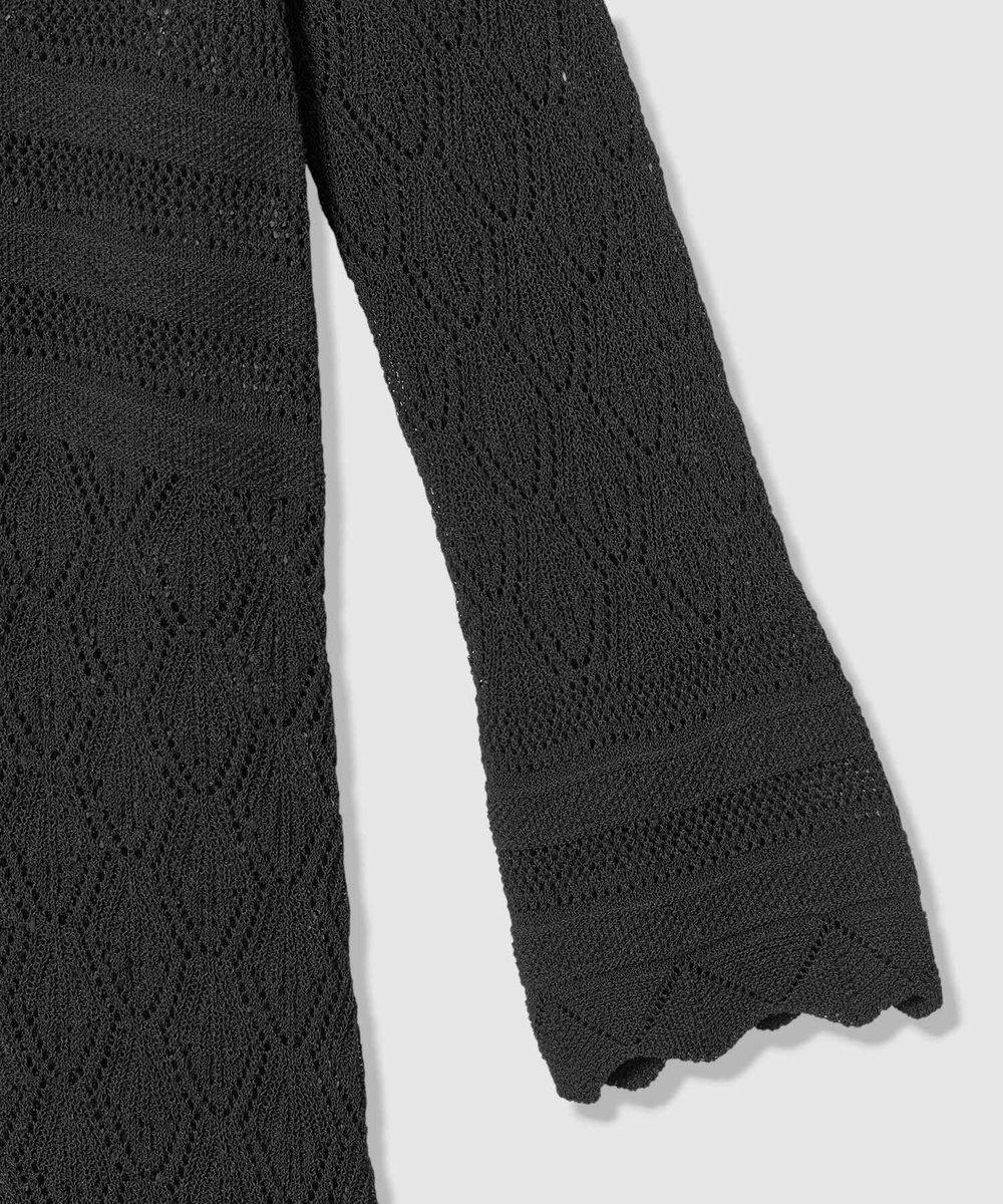allureville レースニットワンピース ブラック (95)