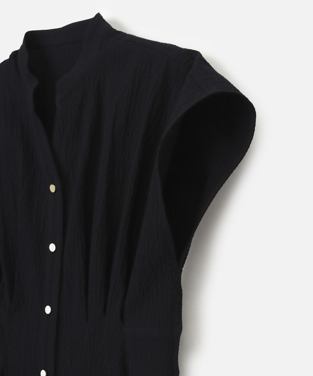 LOULOU WILLOUGHBY 【LOULOU WILLOUGHBY】リップルタックワンピース ブラック (96)