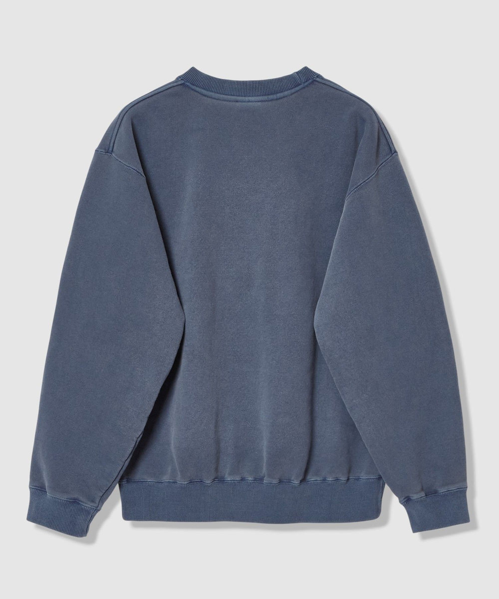allureville ピグメントダイロゴスウェット ネイビー (65)