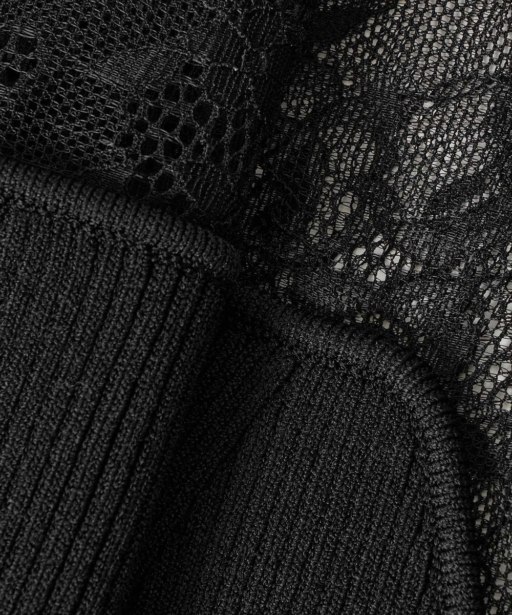 LOULOU WILLOUGHBY 【LOULOU WILLOUGHBY】レーシィビスチェプルオーバー ブラック (95)