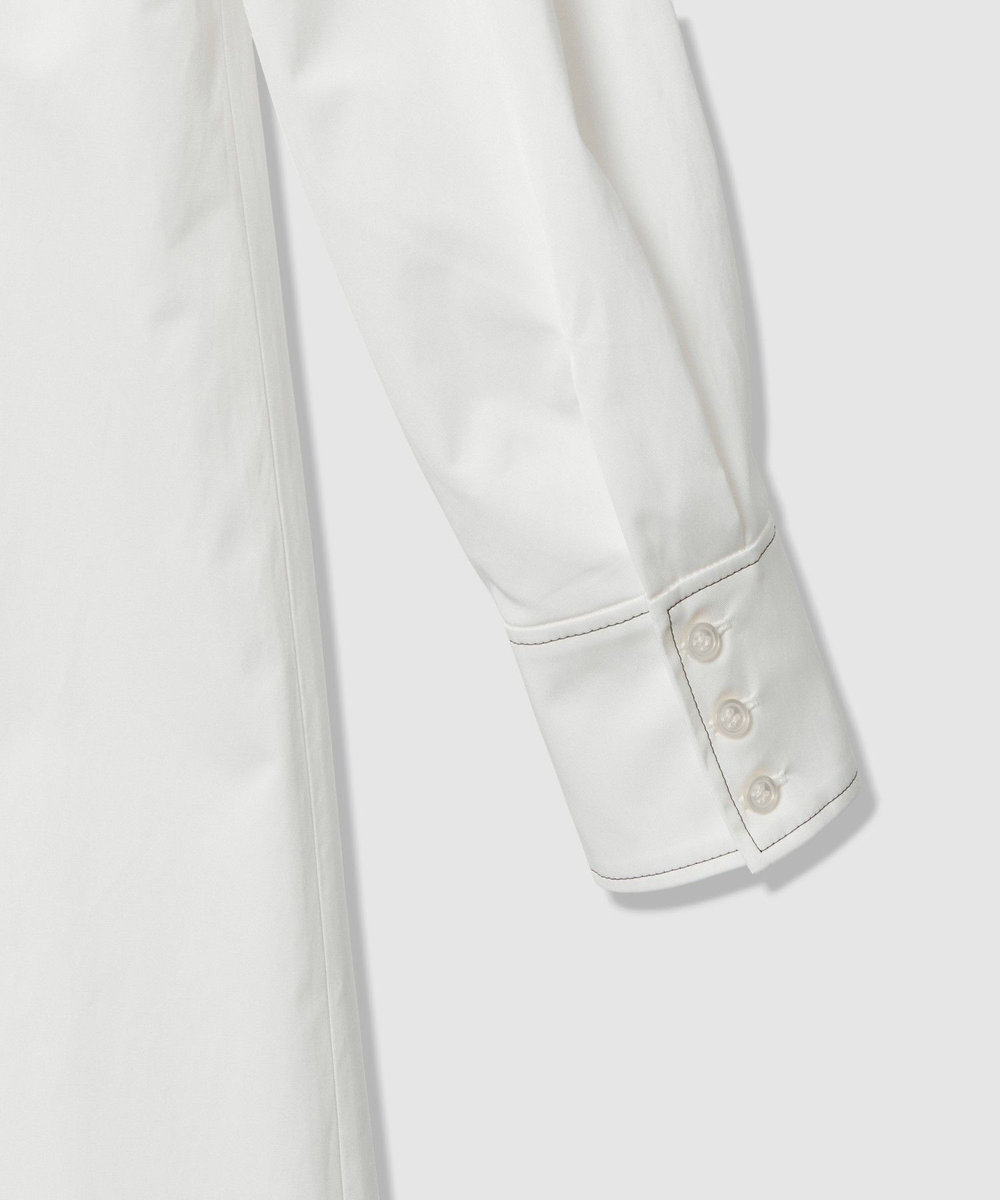 LOULOU WILLOUGHBY 【LOULOU WILLOUGHBY】メモリーツイルティアードシャツワンピース ホワイト系 (08)