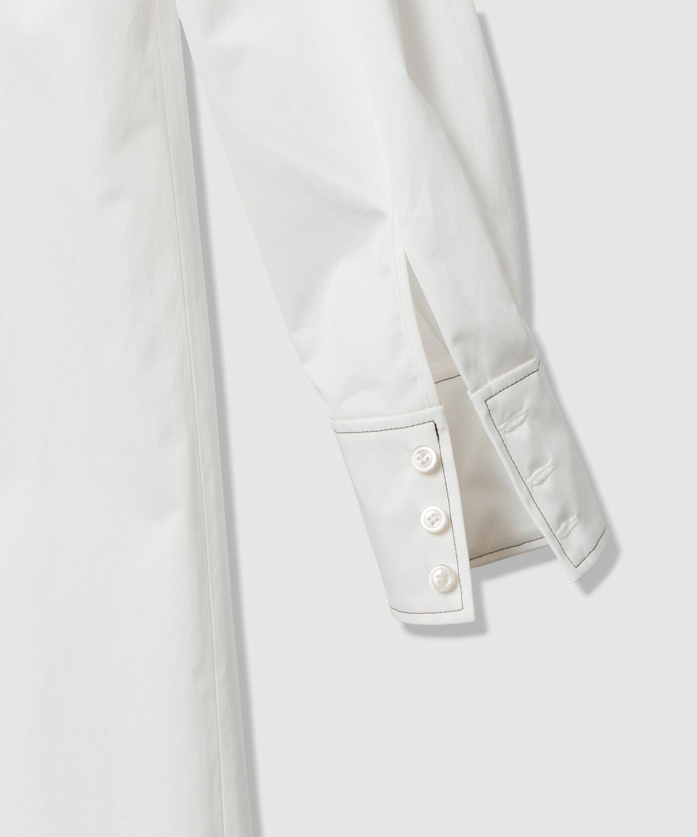 LOULOU WILLOUGHBY 【LOULOU WILLOUGHBY】メモリーツイルティアードシャツワンピース ホワイト系 (08)