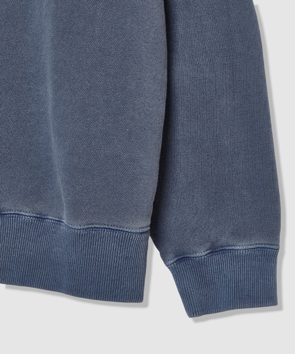 allureville ピグメントダイロゴスウェット ネイビー (65)