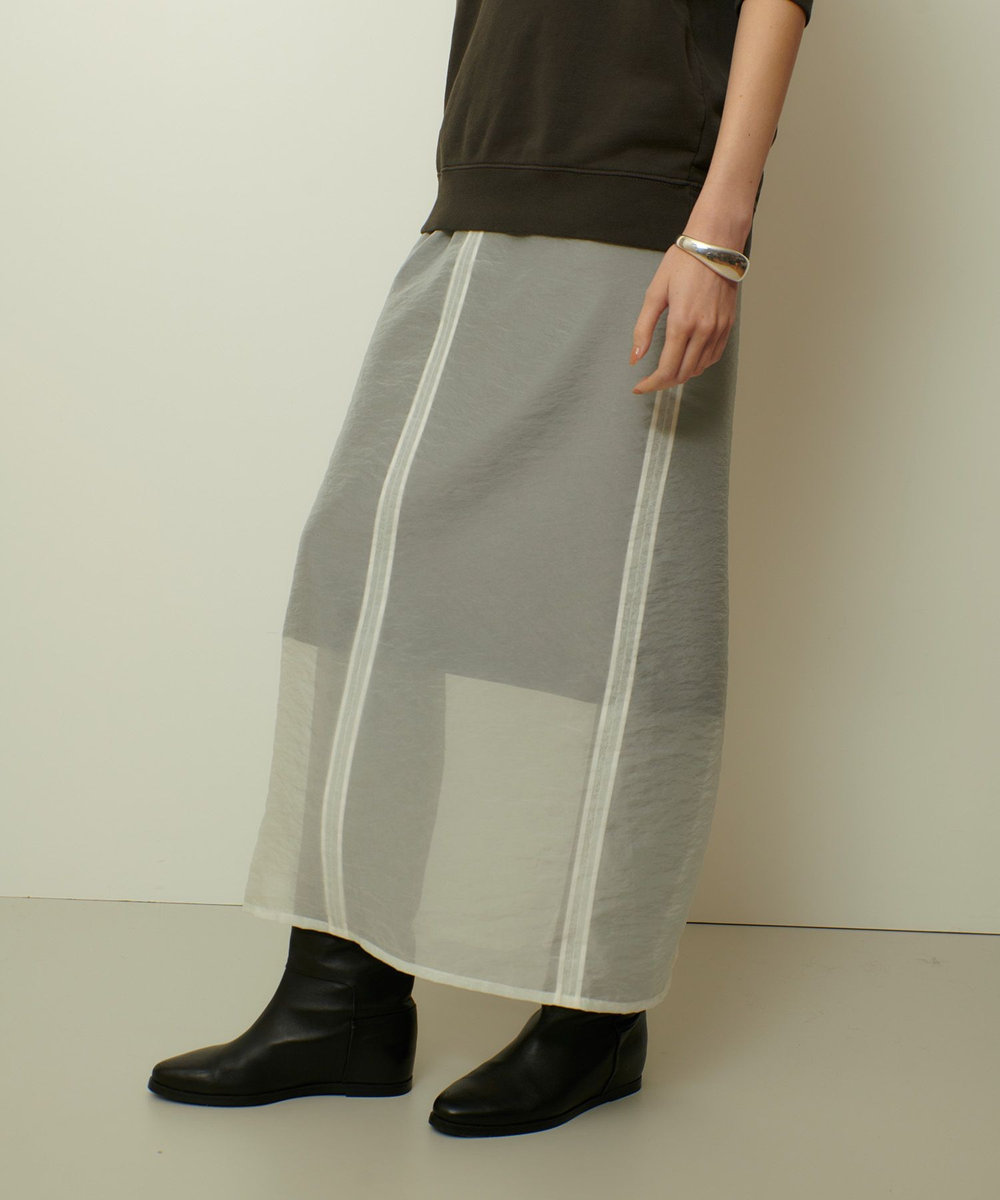 allureville シアーレイヤードタイトスカート オフホワイト (02)