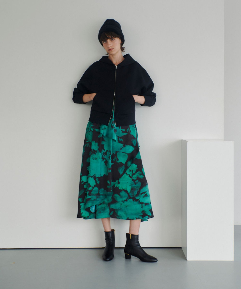 allureville ヒールメタルショートブーツ ブラック (95)