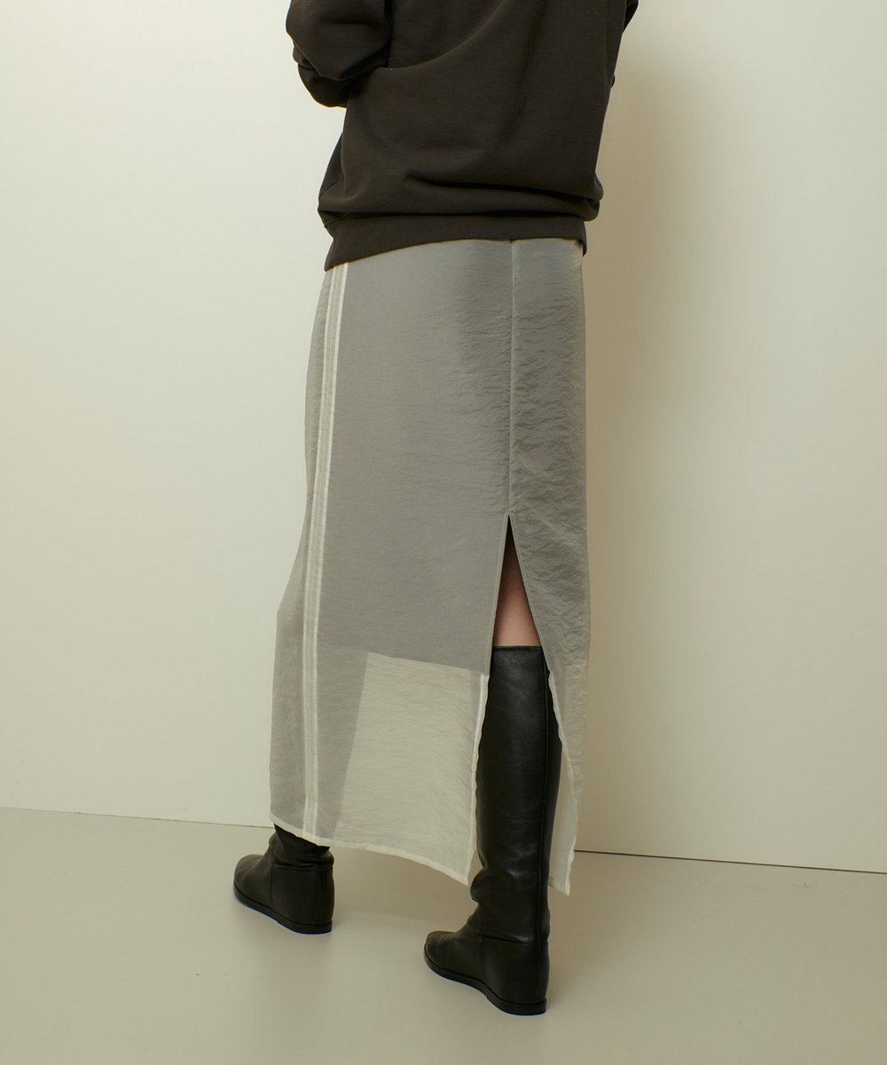 allureville シアーレイヤードタイトスカート オフホワイト (02)