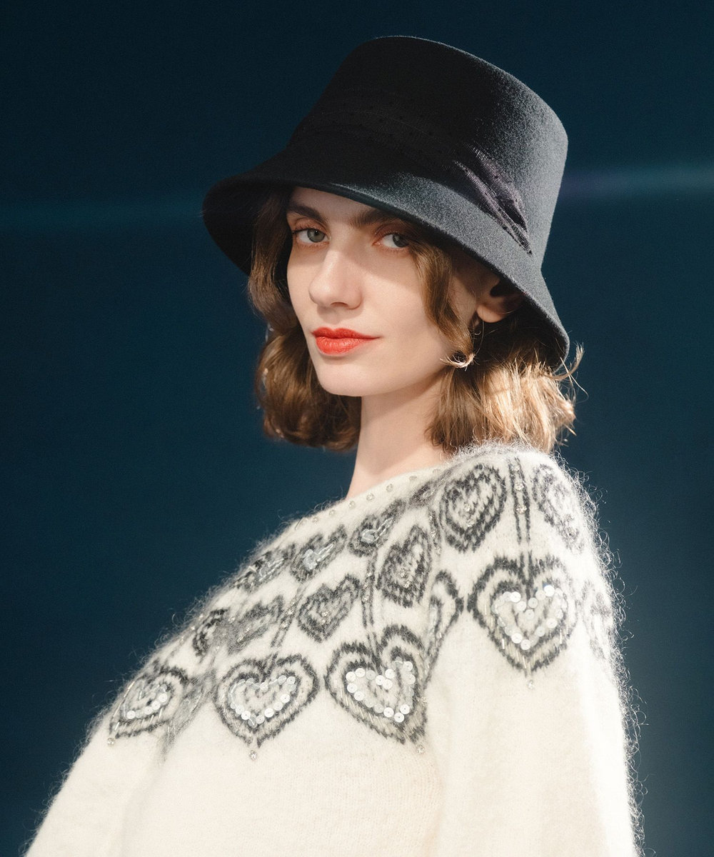 【LOULOU WILLOUGHBY】ハートJQニットブルゾン LOULOU WILLOUGHBY】ハートJQニットブルゾン|allureville OFFICIAL