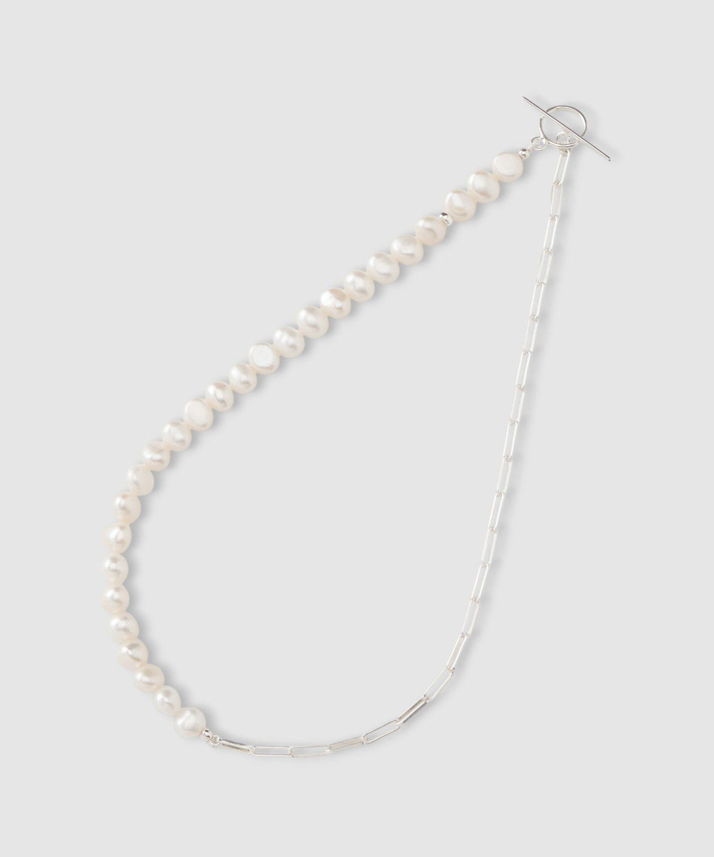 buying 【MOUNIR(ムニール)】 PEARL METAL ネックレス ホワイト系 (08)
