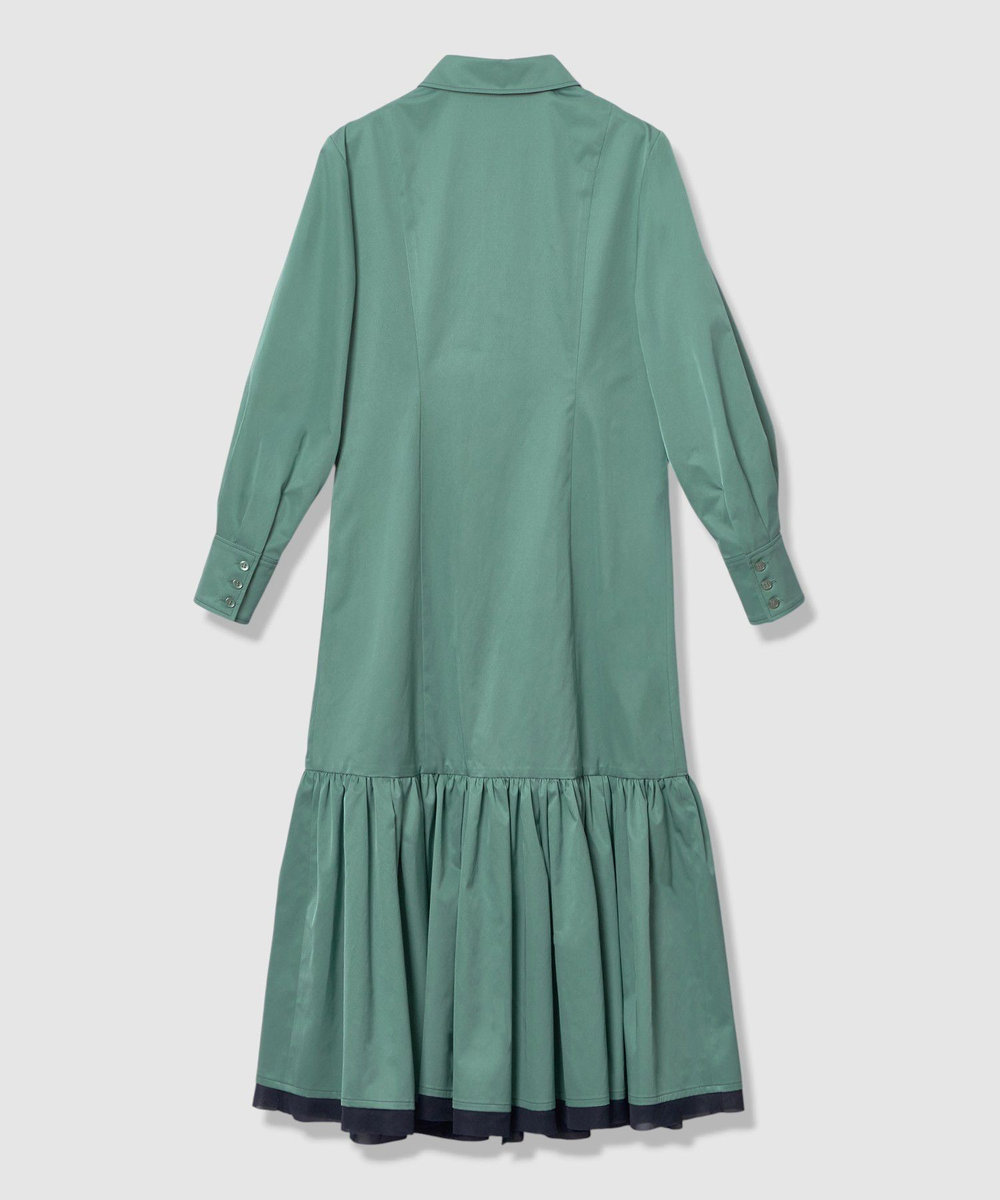LOULOU WILLOUGHBY 【LOULOU WILLOUGHBY】メモリーツイルティアードシャツワンピース ミントグリーン (73)