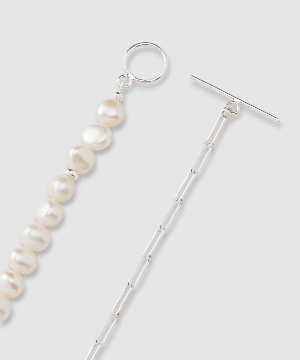 buying 【MOUNIR(ムニール)】 PEARL METAL ネックレス ホワイト系 (08)