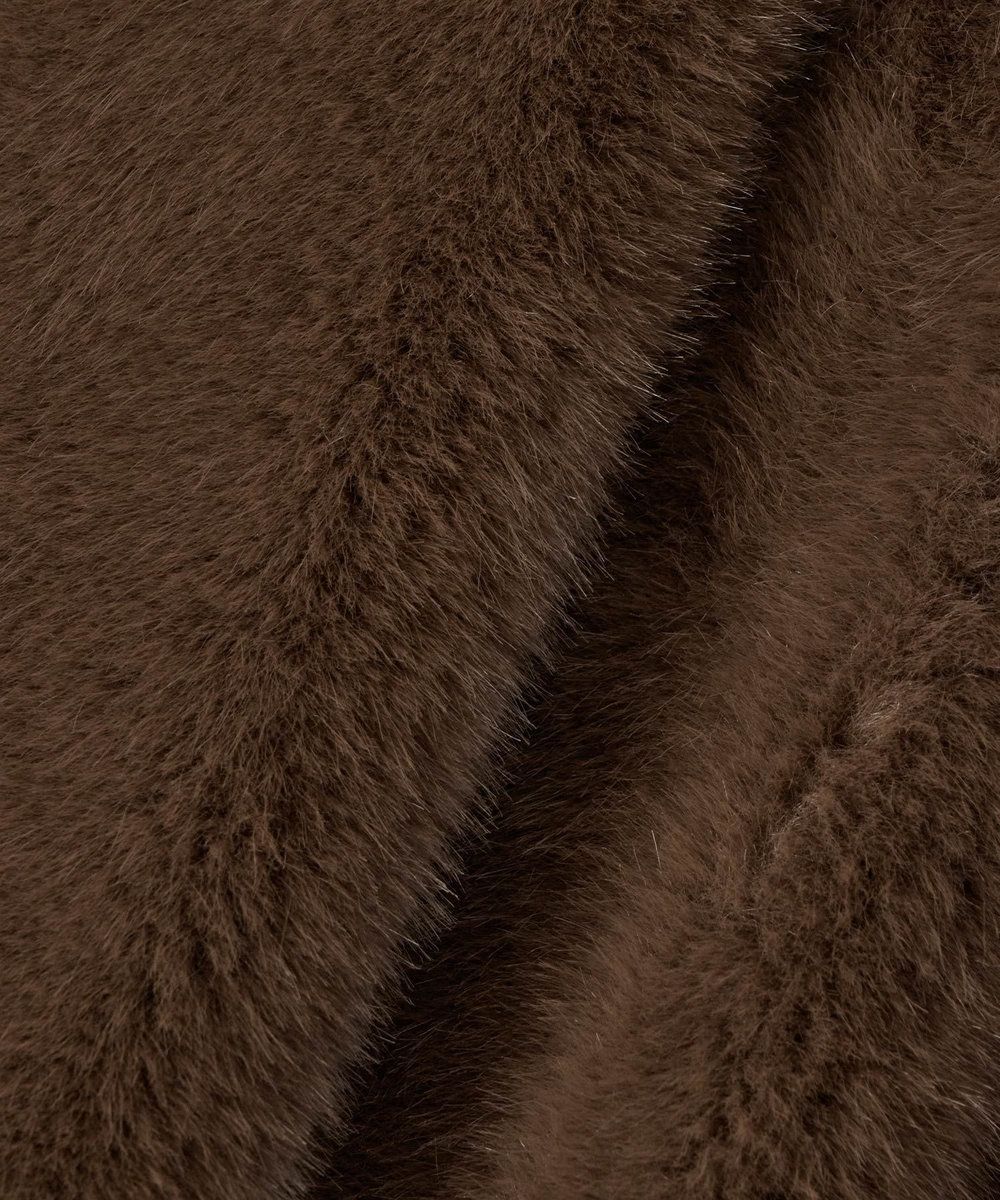 allureville フェイクミンクファーフーディーブルゾン モカ (85)