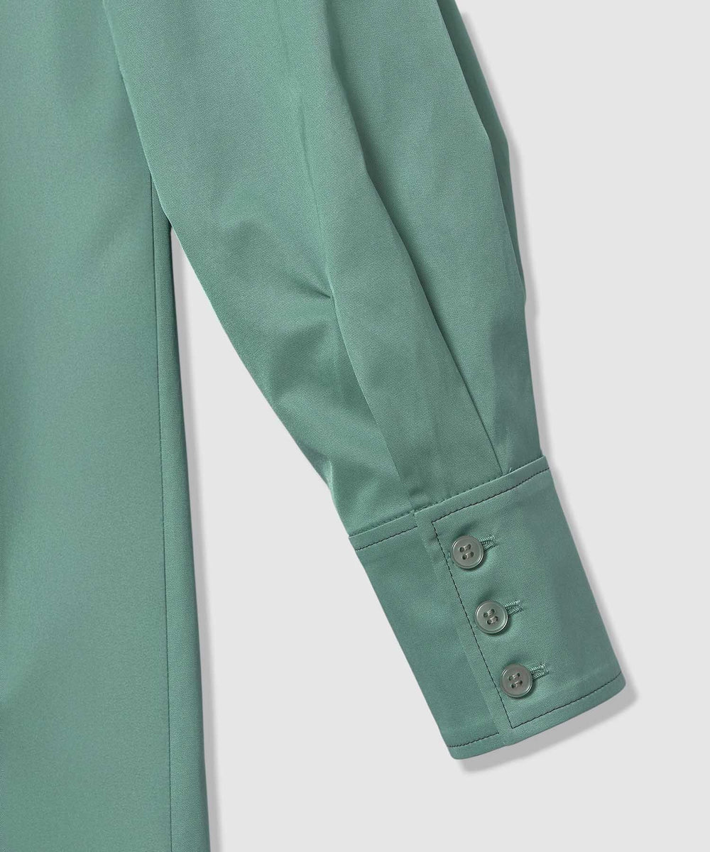 LOULOU WILLOUGHBY 【LOULOU WILLOUGHBY】メモリーツイルティアードシャツワンピース ミントグリーン (73)