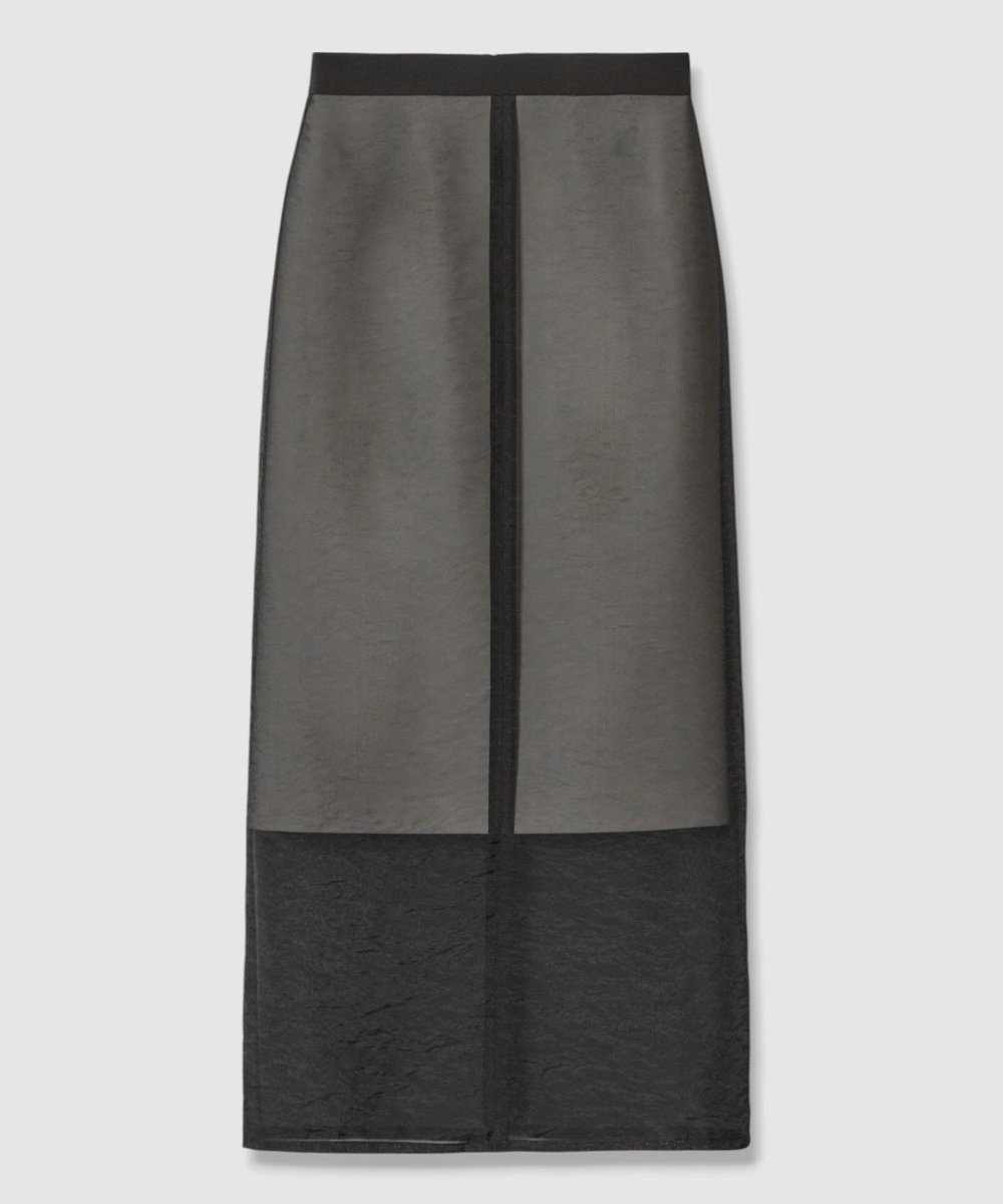 allureville シアーレイヤードタイトスカート ブラック (95)