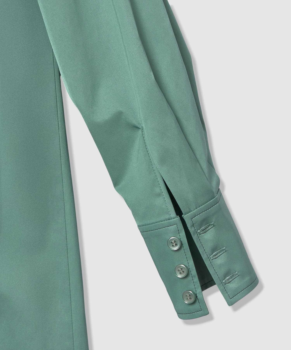 LOULOU WILLOUGHBY 【LOULOU WILLOUGHBY】メモリーツイルティアードシャツワンピース ミントグリーン (73)