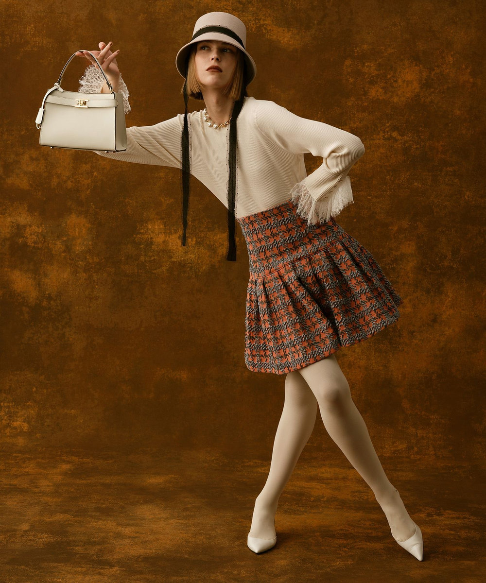 LOULOU WILLOUGHBY リボンバケットハット ベージュ (11)