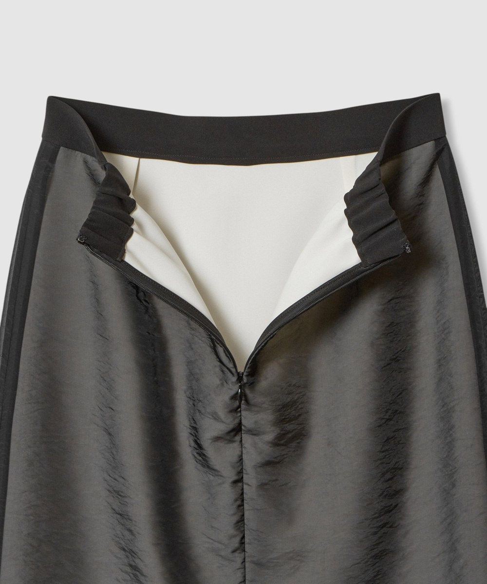 allureville シアーレイヤードタイトスカート ブラック (95)