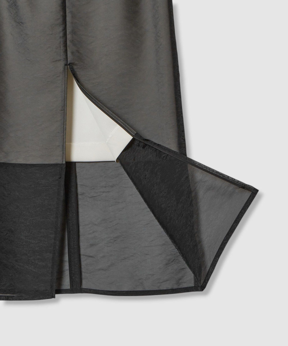 allureville シアーレイヤードタイトスカート ブラック (95)