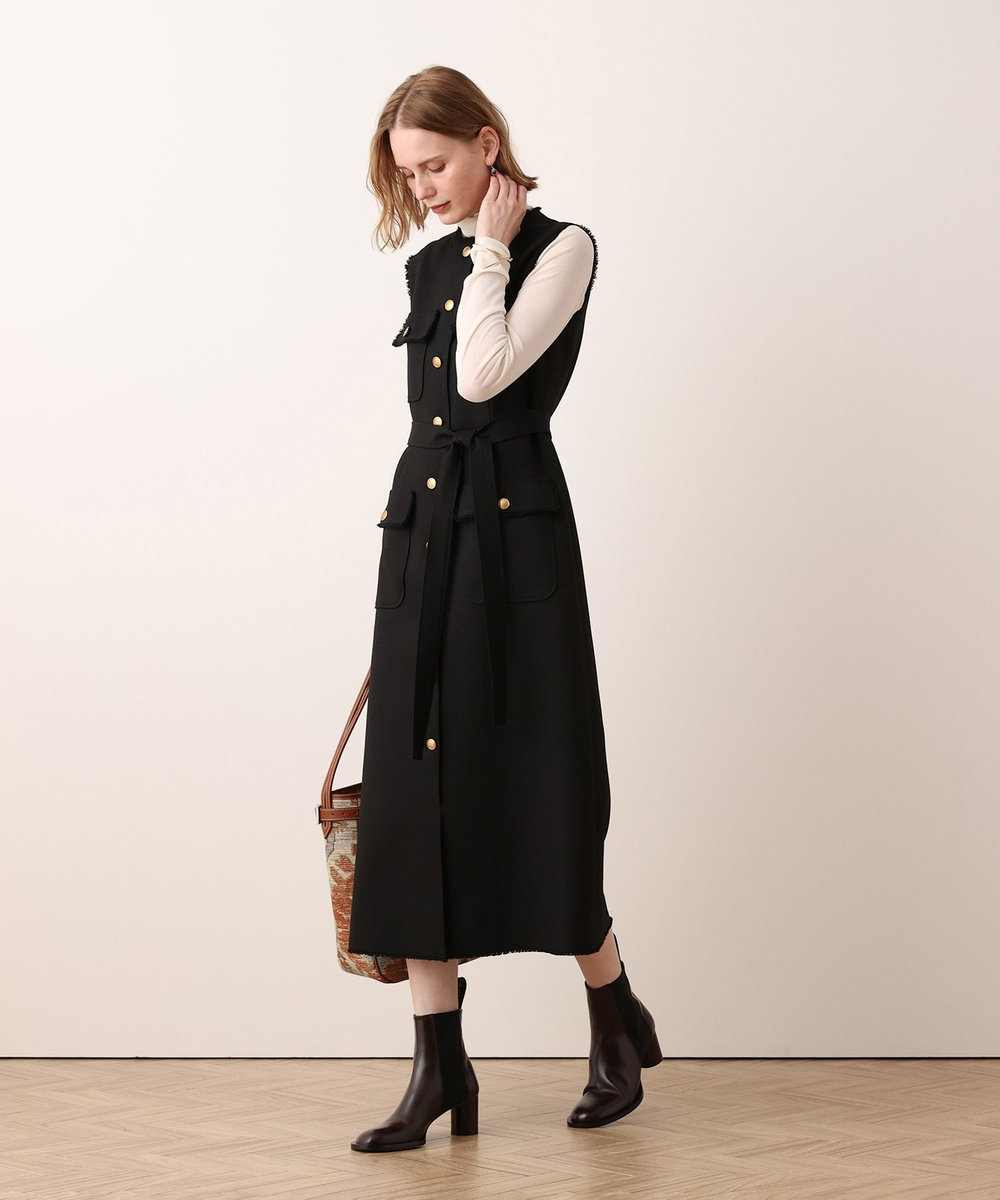 allureville PLUM MIX フリンジワンピース ブラウン系 (88)