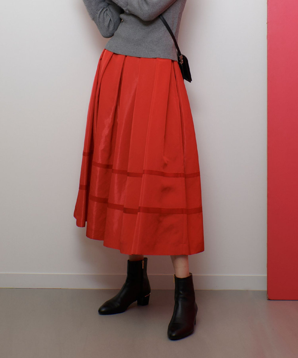 LOULOU WILLOUGHBY】リボントリミングタックスカート|allureville