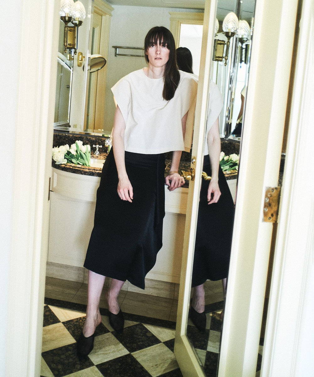 allureville イレギュラーフレアスカート ブラック (95)