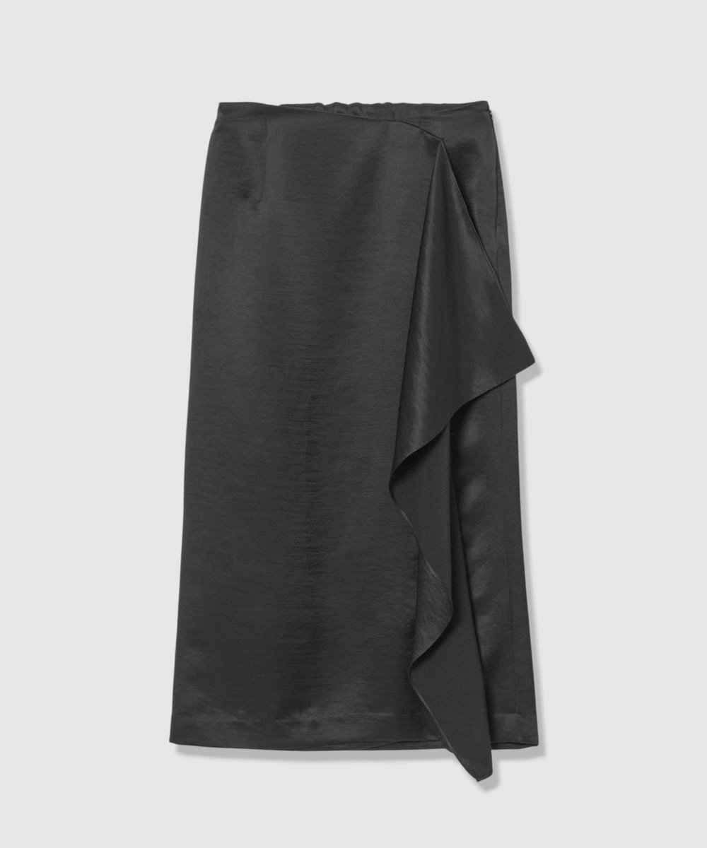 allureville イレギュラーフレアスカート ブラック (95)