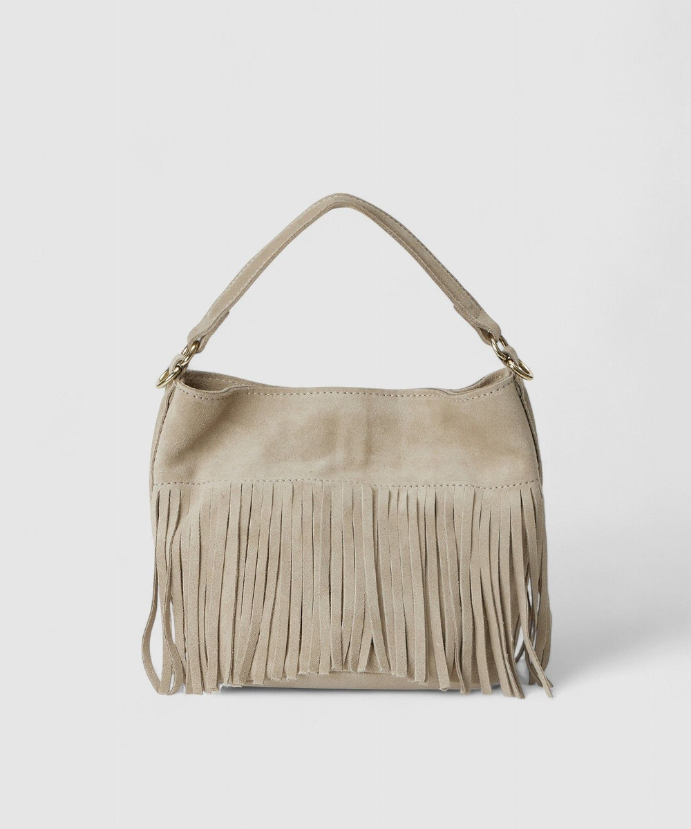 allureville フリンジミニハンドバッグ ライトグレー (91)