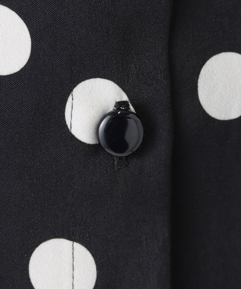 allureville コインドットナロータイブラウス ブラック系 (98)