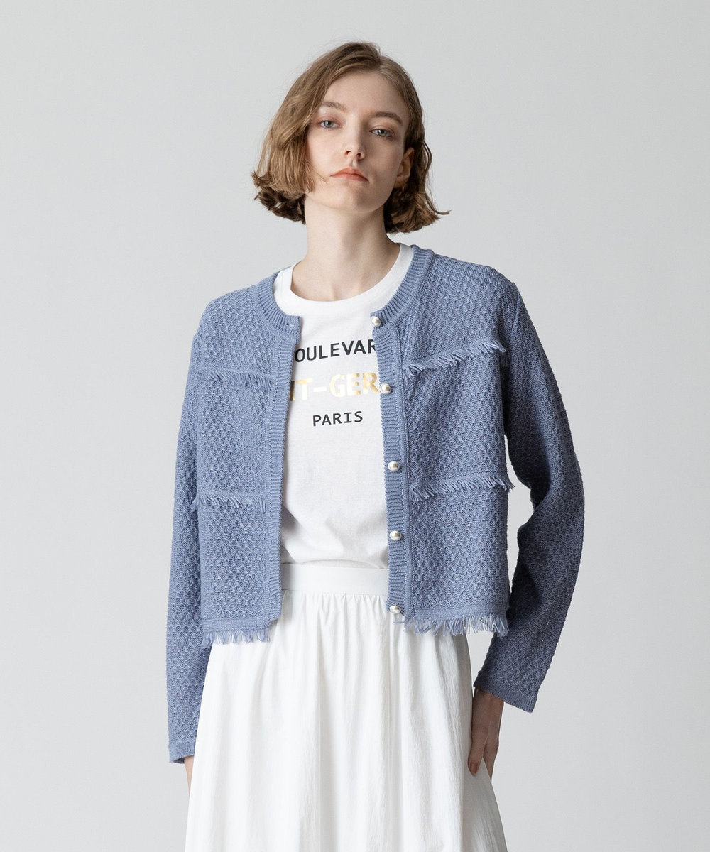 ギマテープティアードフリンジカーディガン|allureville OFFICIAL SITE