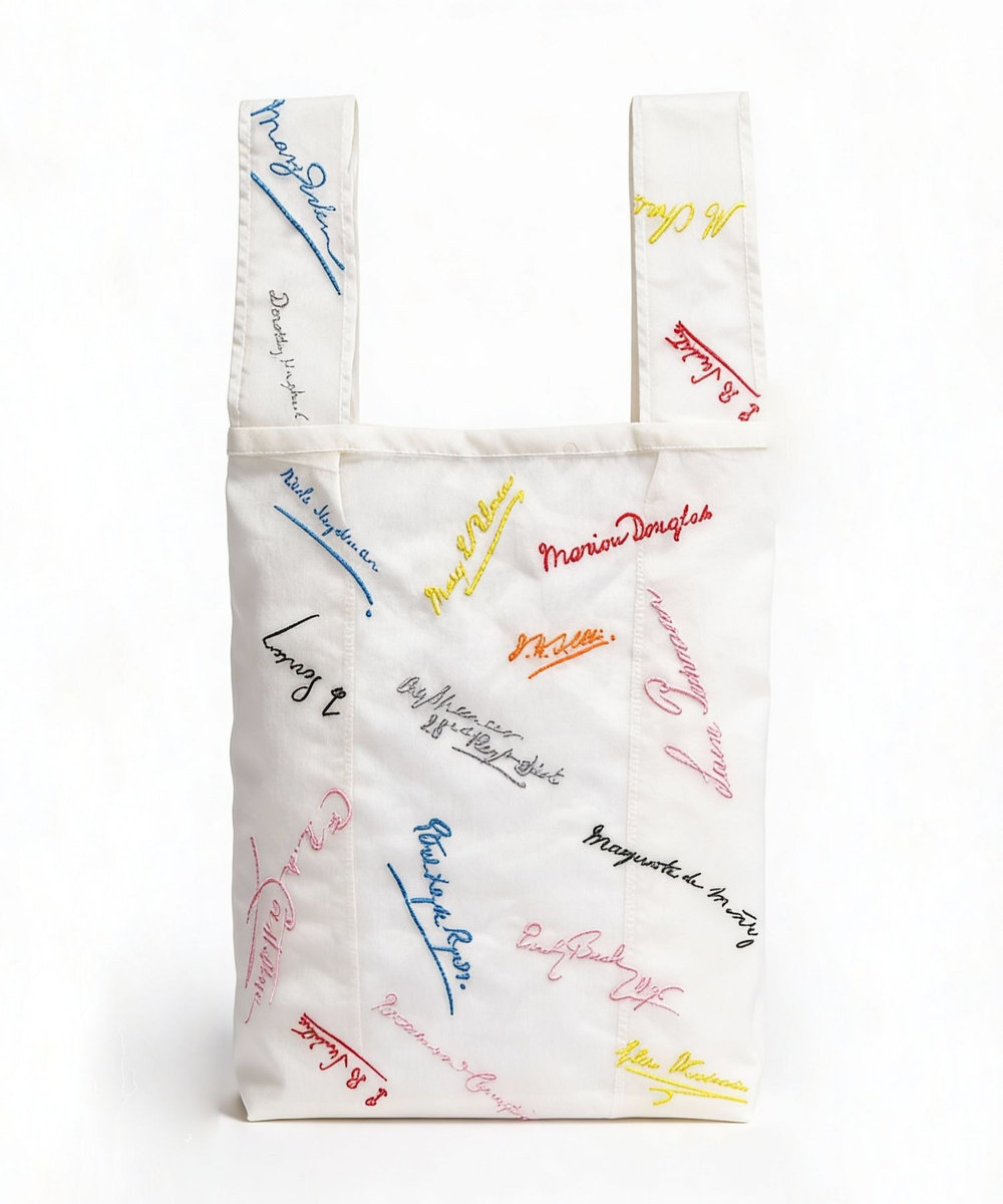 【新品未使用】feiler BRIGITTE TANAKA バッグ ホワイト BRIGITTE TANAKA(ブリジット タナカ)】Signature Bag トートバッグ