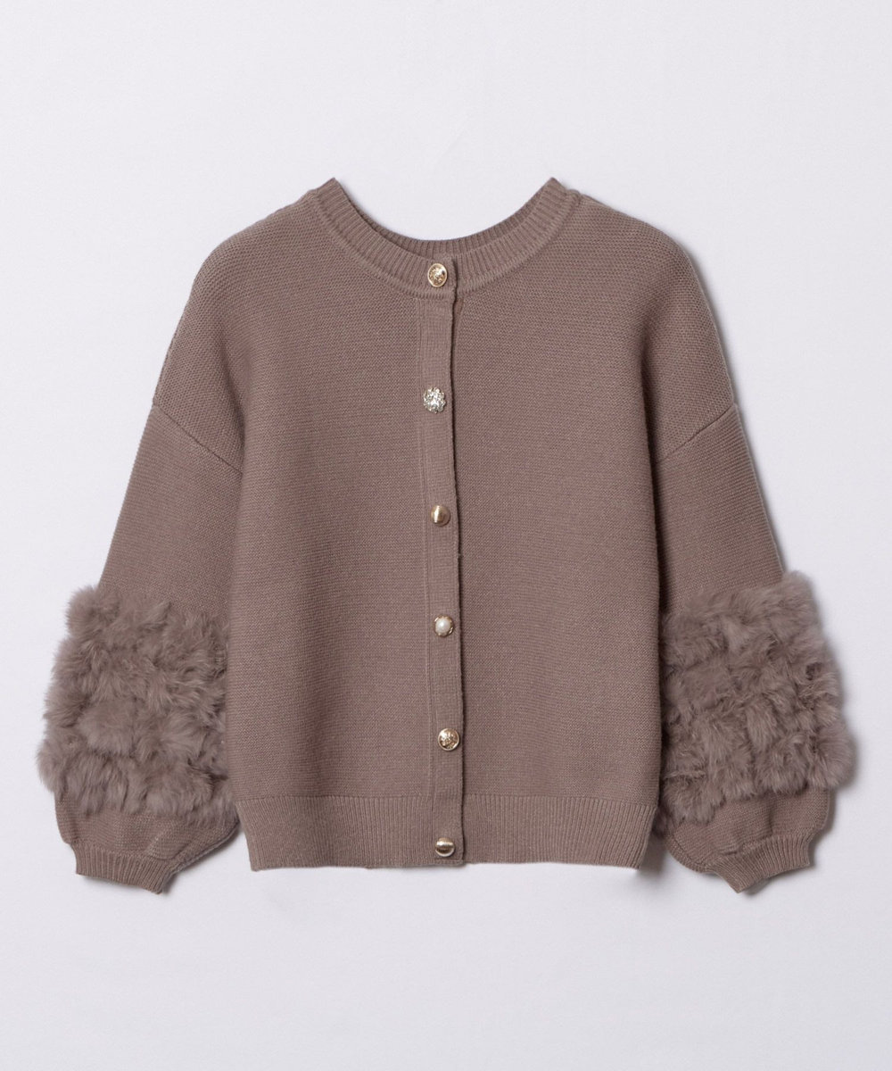 allureville ラビットカフクレイジー釦2WAYプルオーバー タン (18)